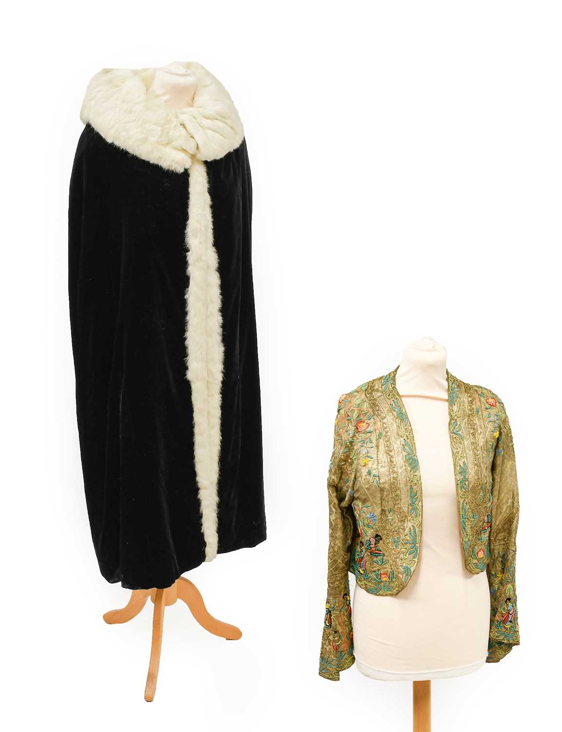 Lot 2029 - Circa 1920s Gold Lame Evening Jacket, with...