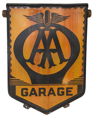 Lot 173 - Franco Signs: A Vintage Single-Sided AA Garage...