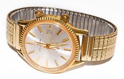 Lot 107 - A Seiko wristwatch; a plated alarm wristwatch;...