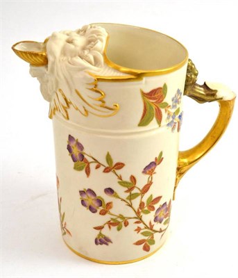 Lot 391 - A Royal Worcester blush ivory jug, shape 1258