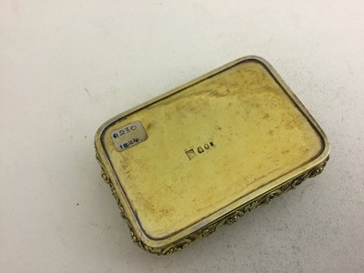 Lot 2039 - A George IV Silver-Gilt Snuff-Box, by Fentem,...
