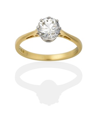 Lot 2371 - An 18 Carat Gold Diamond Solitaire Ring