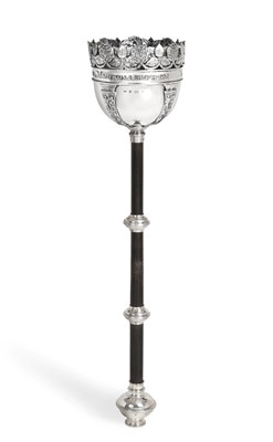 Lot 2105 - A George V Silver Mace Head or Staff of Office,...