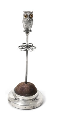 Lot 2053 - An Edward VII Silver-Mounted Hat-Pin Stand, by...