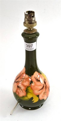 Lot 397 - A Moorcroft pottery lamp base