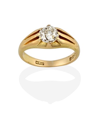 Lot 2306 - An 18 Carat Gold Diamond Solitaire Ring, the...