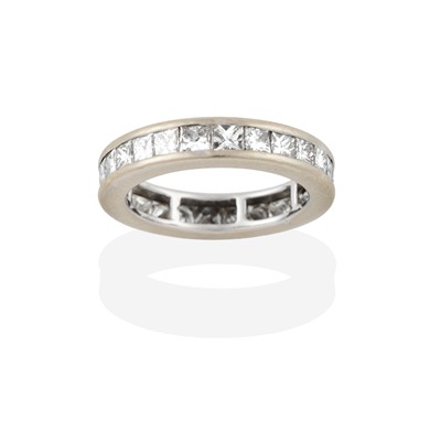 Lot 2392 - An 18 Carat White Gold Diamond Eternity Ring,...