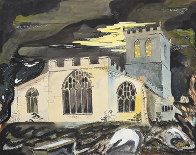 Lot 1059 - Peter Brook RBA (1927-2009) "Darfield Church"...
