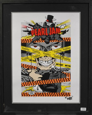 Lot 1093 - D*Face (Contemporary) 'Evidence' Pearl Jam, 16....