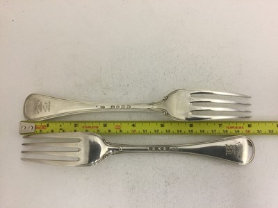 Lot 2018 - A Set of Fifteen Victorian Silver Table-Forks,...
