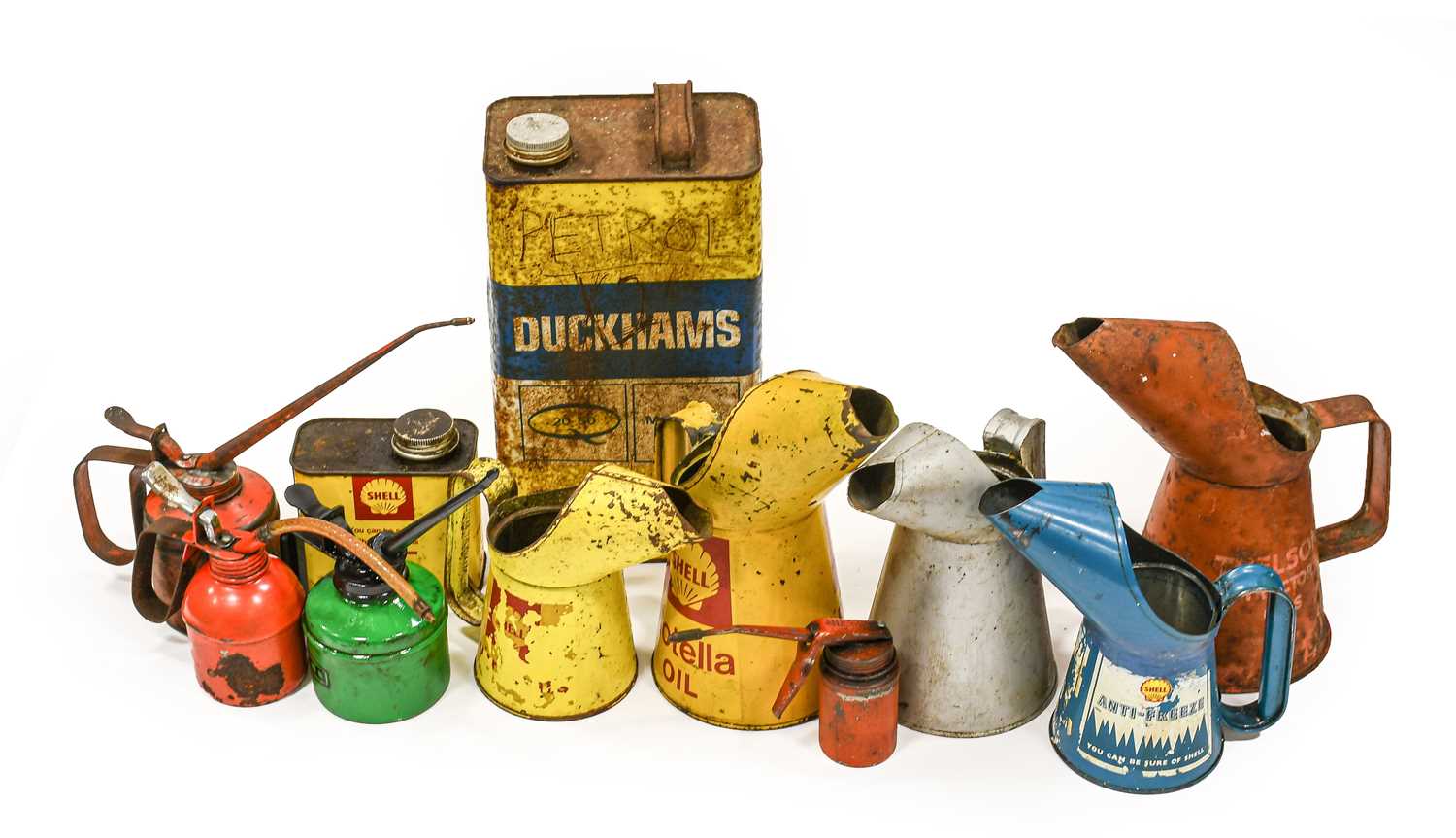 Lot 96 - Five Assorted Metal Jugs, including Thelson...