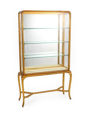 Lot 53 - A Giltwood and Glazed Display Cabinet, early...