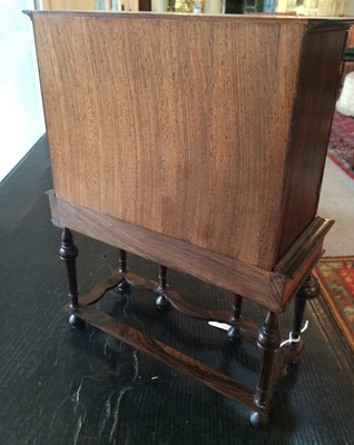 Lot 50 - A Miniature Rosewood Cabinet on Stand, in...
