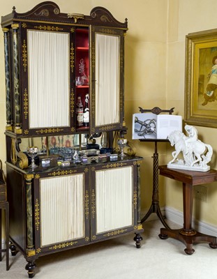 Lot 113 - A Regency Simulated Marble, Rosewood and...