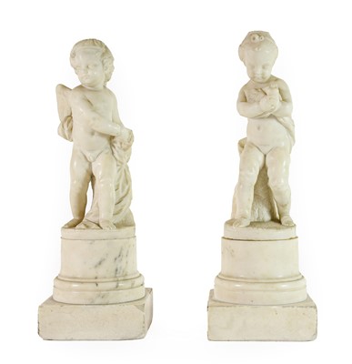 Lot 189 - French School (19th century): A Pair of White...