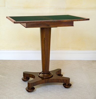Lot 116 - A George IV Rosewood Card Table, 2nd quarter...