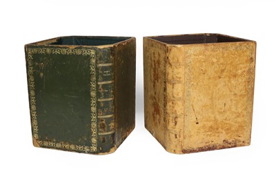 Lot 221 - A Pair of “Book Binding” Waste Paper Bins, the...