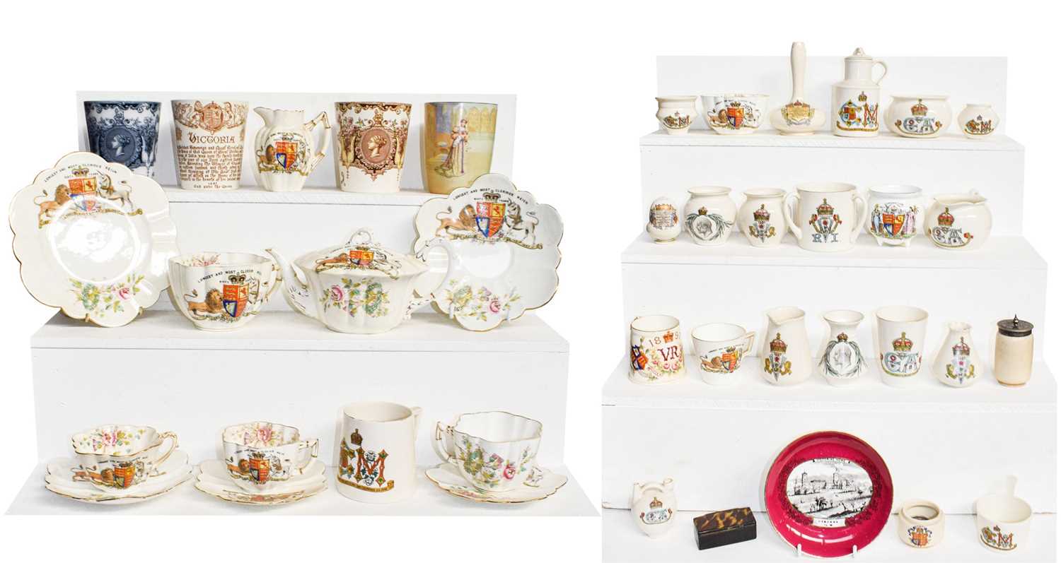 Lot 282 - A collection of Royal Commemorative ceramics,...