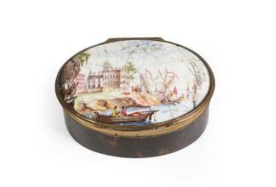 Lot 136 - A South Staffordshire Enamel Mounted...