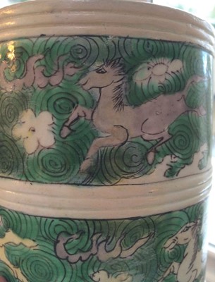 Lot 105 - A Chinese Porcelain Cylindrical Box, Kangxi,...