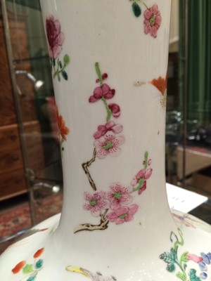 Lot 76 - A Chinese Porcelain Bottle Vase, 19th century,...