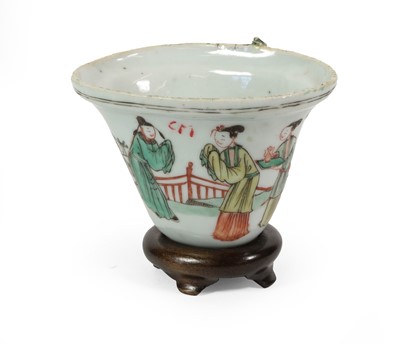 Lot 90 - A Chinese Porcelain Libation Cup, Kangxi...