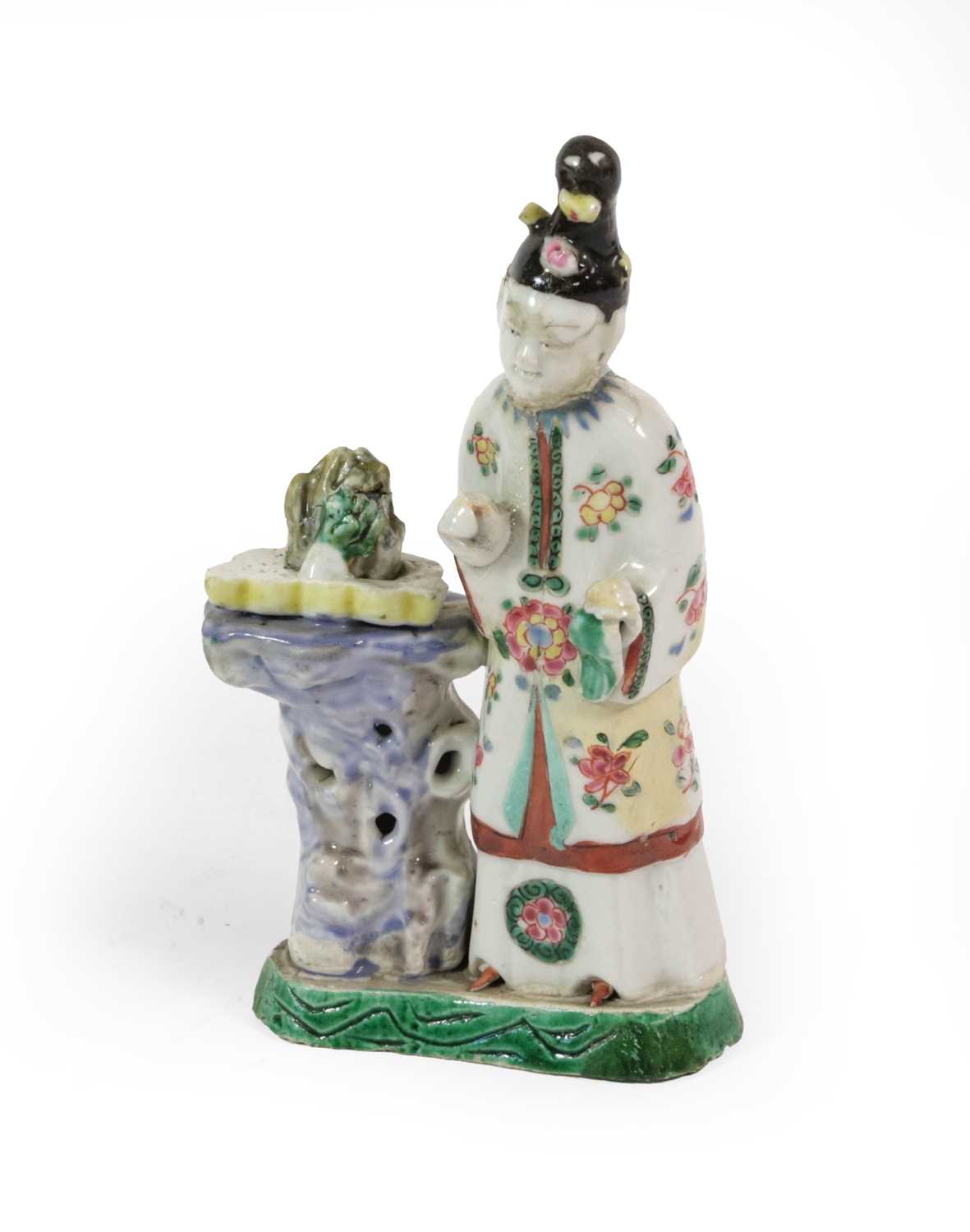 Lot 65 - A Chinese Porcelain Figure of a Maiden,...