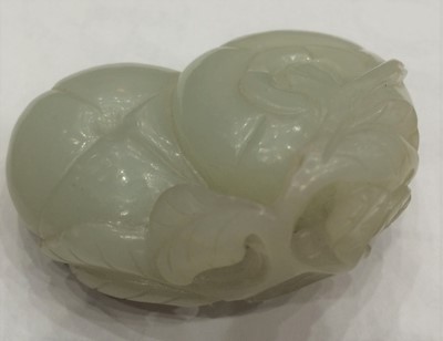 Lot 55 - A Chinese Pale Celadon Jade Carving, Qing...