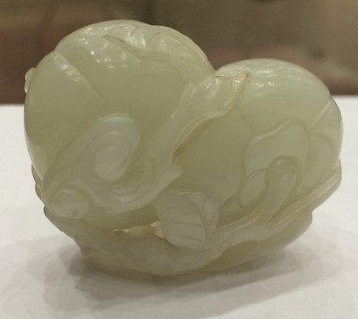 Lot 55 - A Chinese Pale Celadon Jade Carving, Qing...