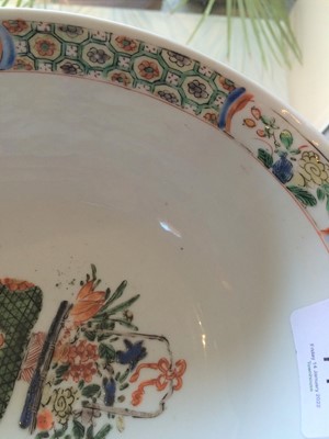 Lot 77 - A Chinese Porcelain Bowl, Kangxi, painted in...