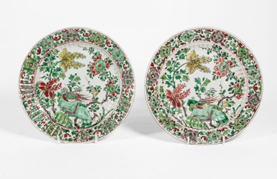 Lot 79 - A Pair of Chinese Porcelain Plates, Kangxi, of...
