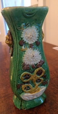 Lot 93 - A Chinese Sancai Glazed Porcelain Vase, Kangxi,...