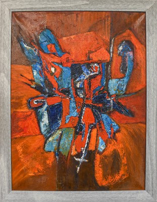 Lot 427 - Vera Williams ARA (1912-1980) Abstract oil on...