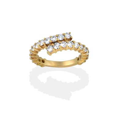 Lot 2380 - A Diamond Twist Ring