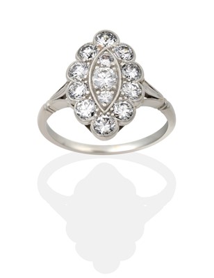 Lot 2267 - A Diamond Cluster Ring