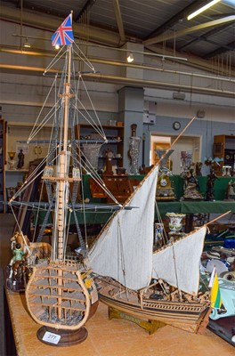 Lot 277 - A modern cross-sectional model of HMS victory...