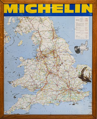 Lot 182 - Michelin: An Enamelled Road Map, depicting the...