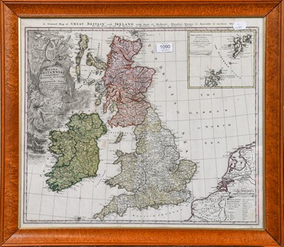 Lot 428 - An 18th-century hand-coloured engraved map, "a...