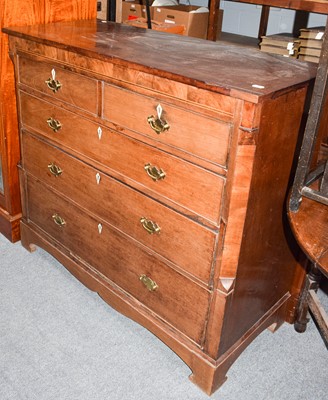 Lot 542 - A Victorian inlaid mahogany four height chest...