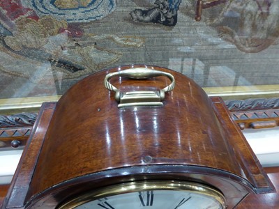 Lot 1095 - A Mahogany Striking Table Clock, signed Robt...