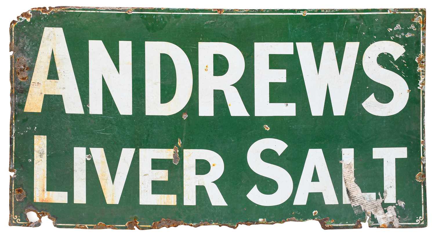 Lot 197 - Andrews Liver Salt: A Single-Sided Enamel...