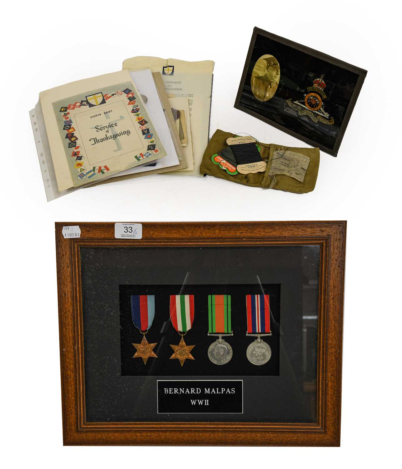 Lot 33 - A Second World War 8th Army Group of Four...