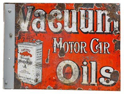Lot 186 - Gargoyle Vacuum Motor Car Oils: A Double-Sided...