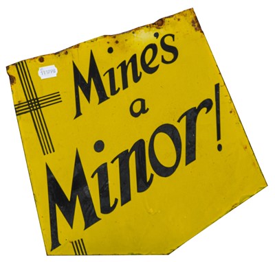 Lot 201 - Mine's A Minor!: A Double-Sided Enamel...