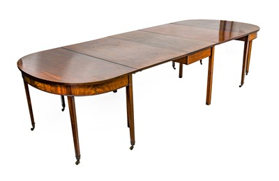 Lot 1323 - A George III Mahogany Dining Table, early 19th...