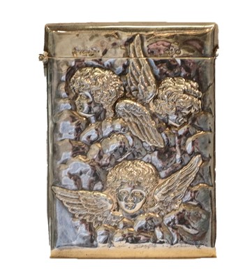 Lot 339 - A Victorian silver card case, by William Neale...