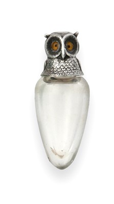 Lot 2045 - A Victorian Silver-Mounted Glass Scent-Bottle,...