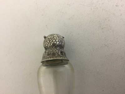Lot 2045 - A Victorian Silver-Mounted Glass Scent-Bottle,...