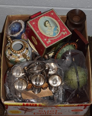 Lot 163 - A collection of various items, including a tin...