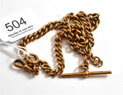 Lot 504 - 9ct watch chain